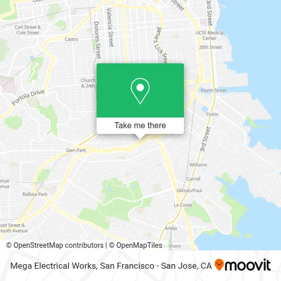 Mega Electrical Works map