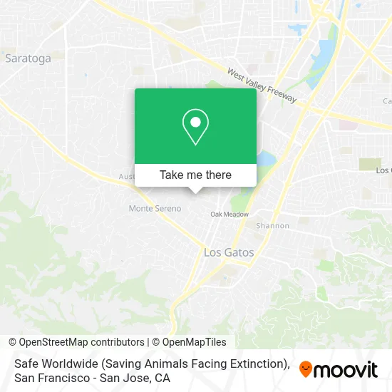 Safe Worldwide (Saving Animals Facing Extinction) map