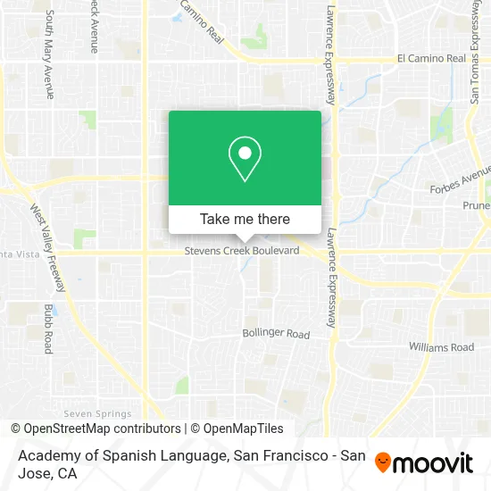 Academy of Spanish Language map