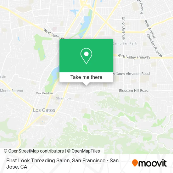 First Look Threading Salon map