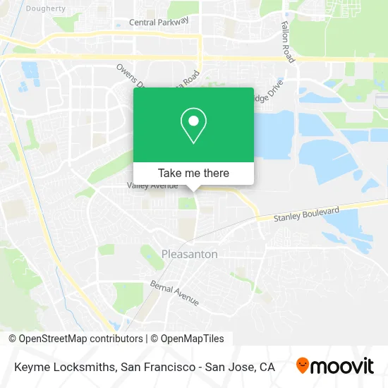 Keyme Locksmiths map