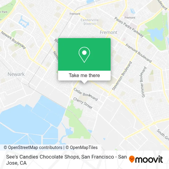 See's Candies Chocolate Shops map