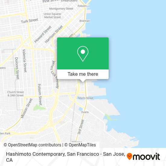 Hashimoto Contemporary map