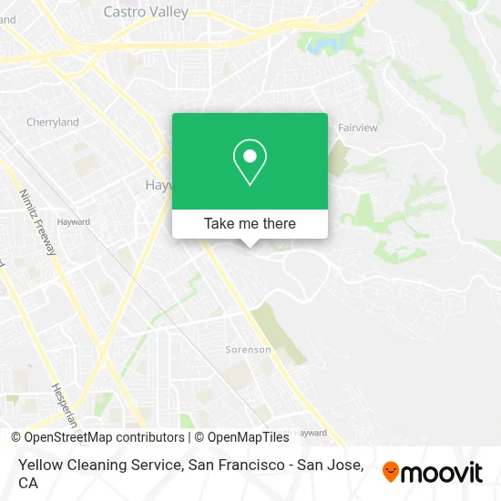 Yellow Cleaning Service map
