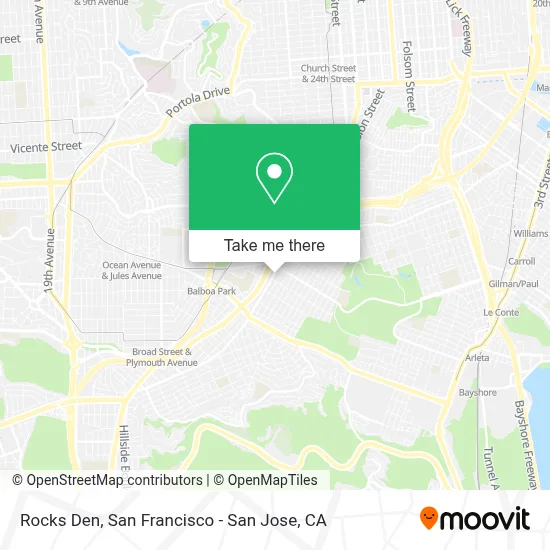 Rocks Den map