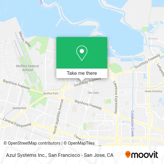 Azul Systems Inc. map