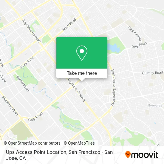 Ups Access Point Location map