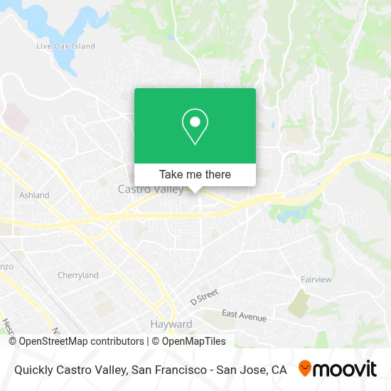 Quickly Castro Valley map
