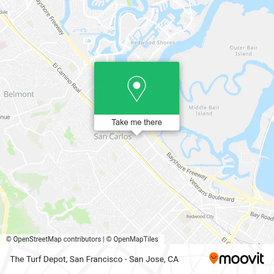 The Turf Depot map