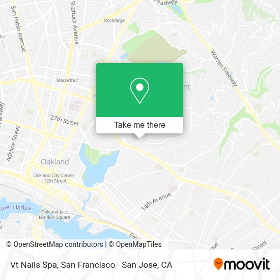 Vt Nails Spa map
