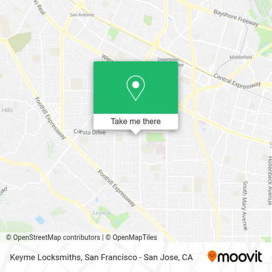 Keyme Locksmiths map