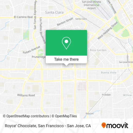 Royce’ Chocolate map