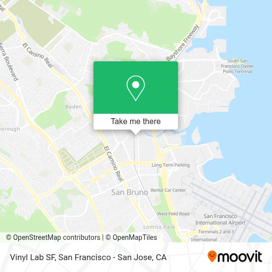 Vinyl Lab SF map