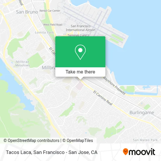 Tacos Laca map