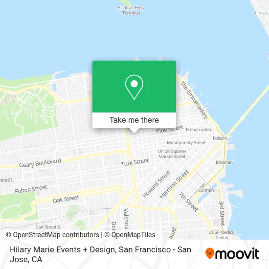 Hilary Marie Events + Design map