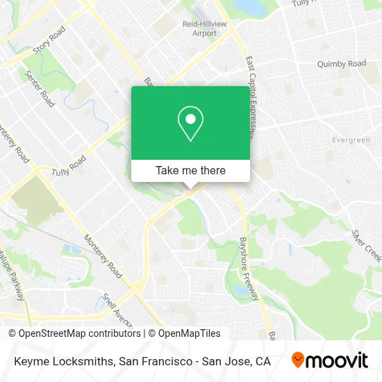 Keyme Locksmiths map