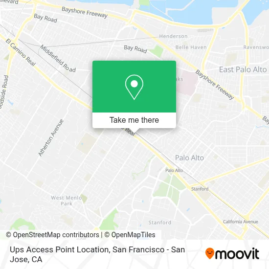 Ups Access Point Location map