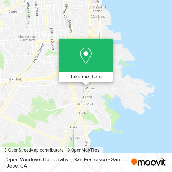 Open Windows Cooperative map