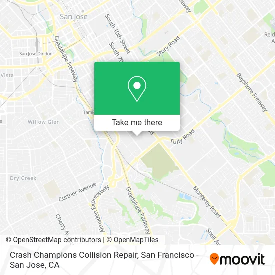 Crash Champions Collision Repair map