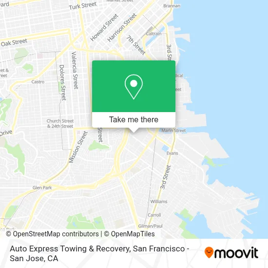 Auto Express Towing & Recovery map