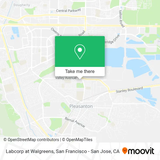 Labcorp at Walgreens map