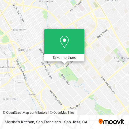 Martha's Kitchen map