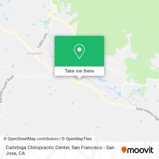 Calistoga Chiropractic Center map