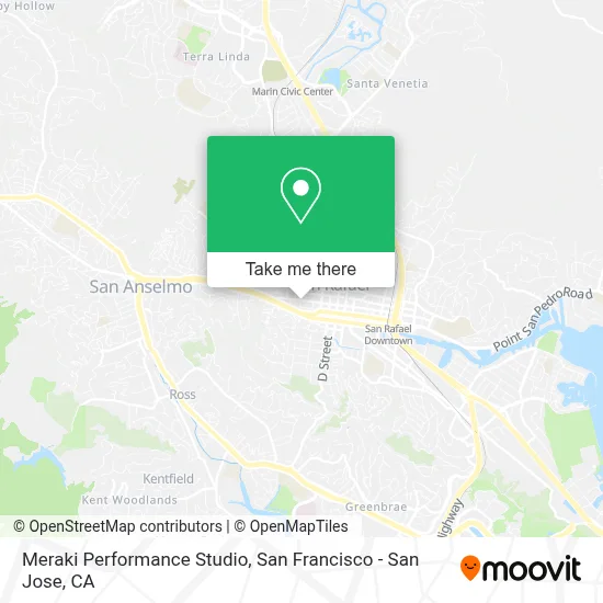 Meraki Performance Studio map