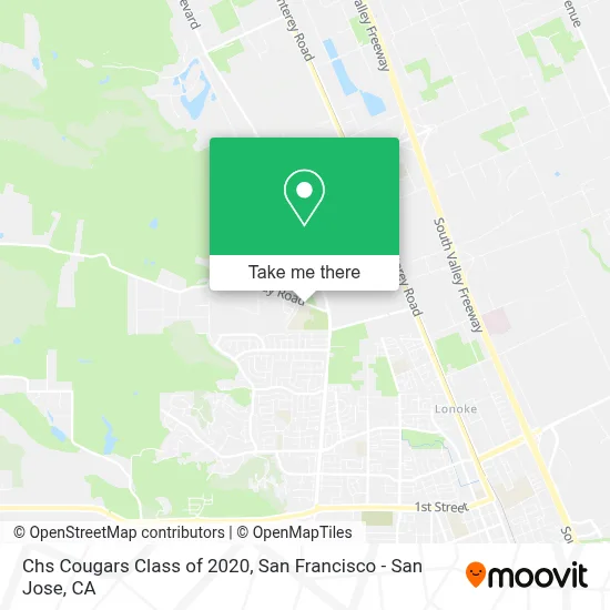 Chs Cougars Class of 2020 map