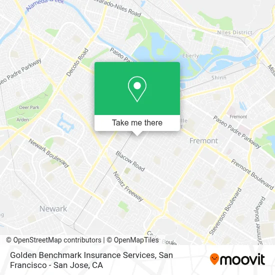 Golden Benchmark Insurance Services map