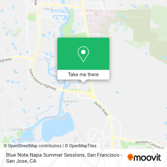 Blue Note Napa Summer Sessions map