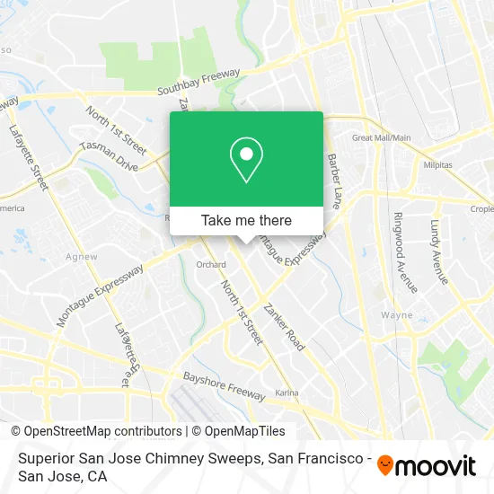Superior San Jose Chimney Sweeps map