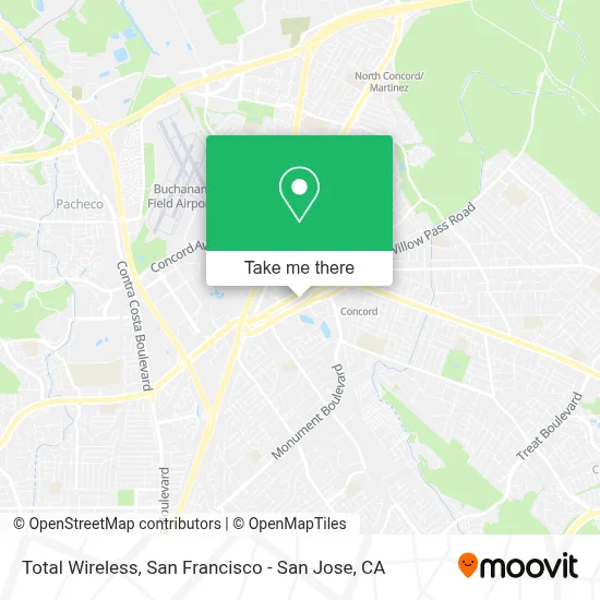 Total Wireless map