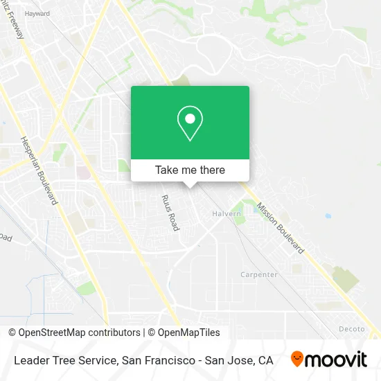 Leader Tree Service map