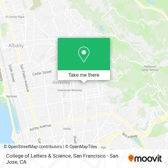 College of Letters & Science map
