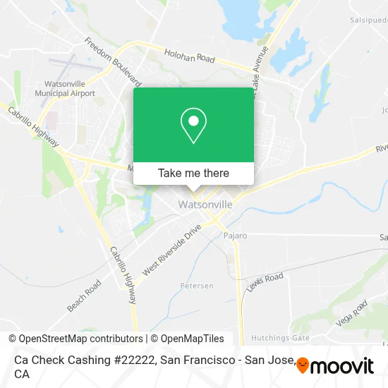 Ca Check Cashing #22222 map