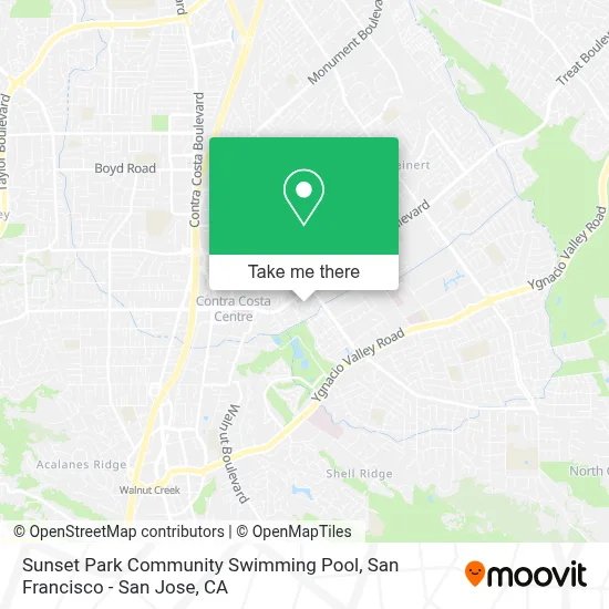 Sunset Park Community Swimming Pool map