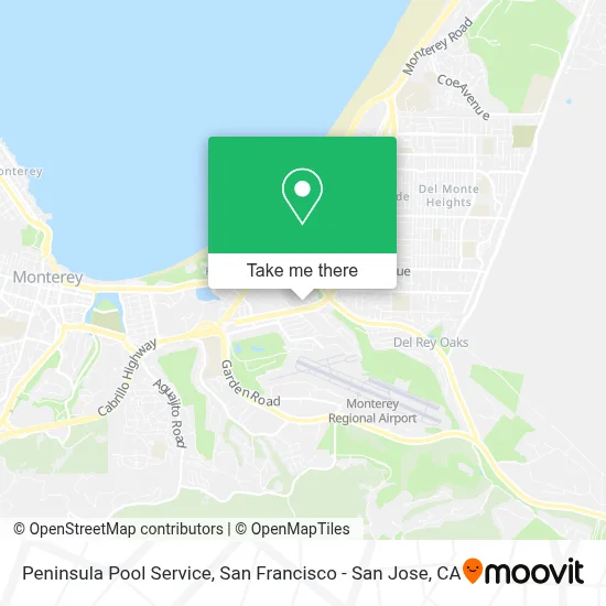 Peninsula Pool Service map