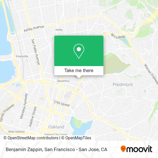 Benjamin Zappin map