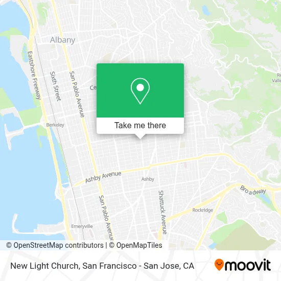 New Light Church map