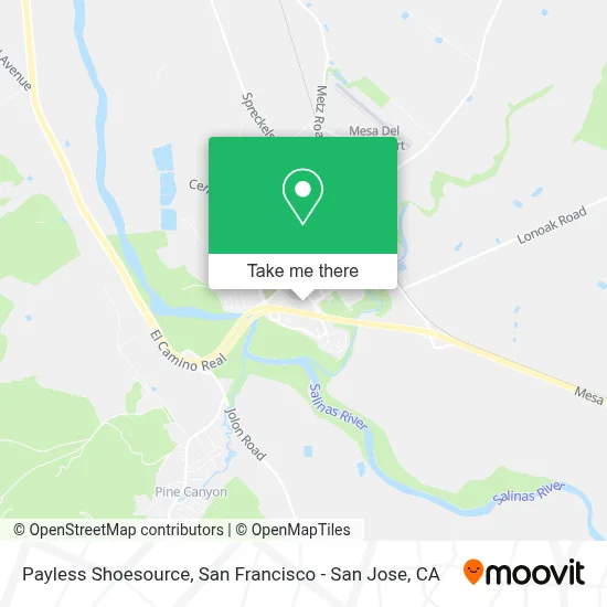 Payless Shoesource map