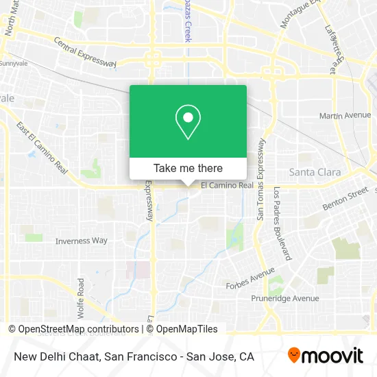 New Delhi Chaat map