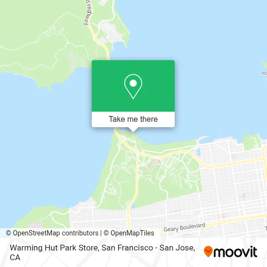 Warming Hut Park Store map