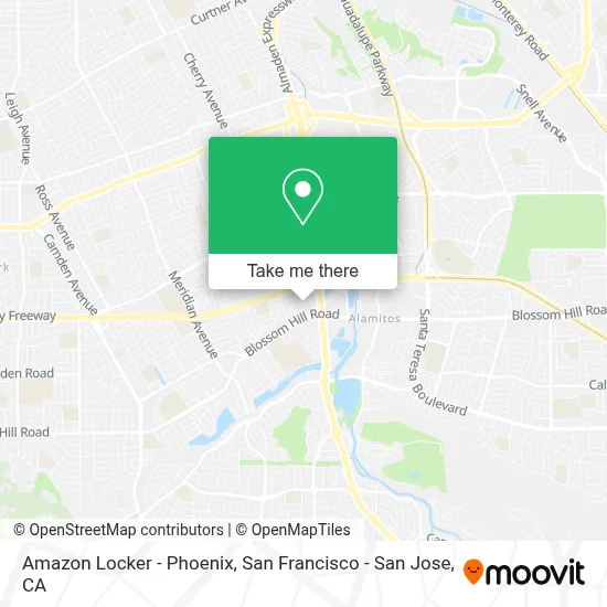 Amazon Locker - Phoenix map