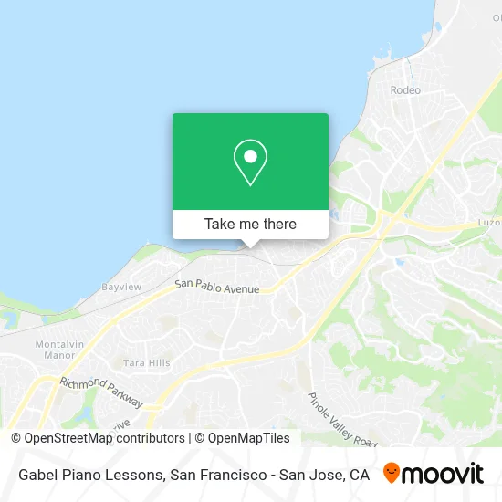 Gabel Piano Lessons map