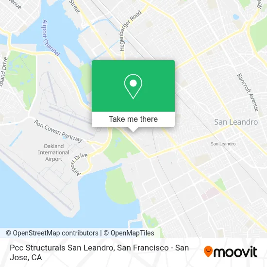 Pcc Structurals San Leandro map