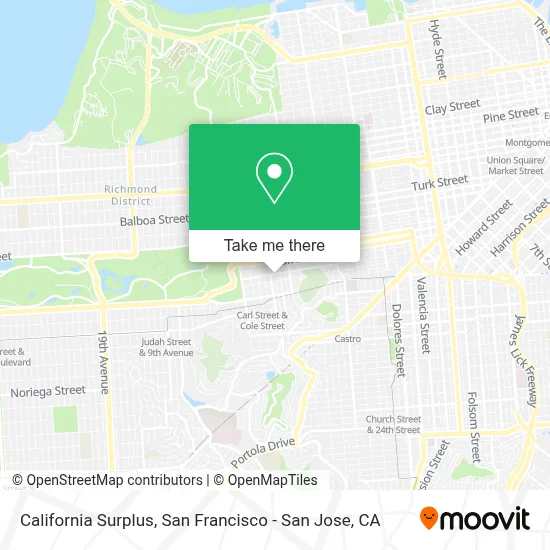 California Surplus map