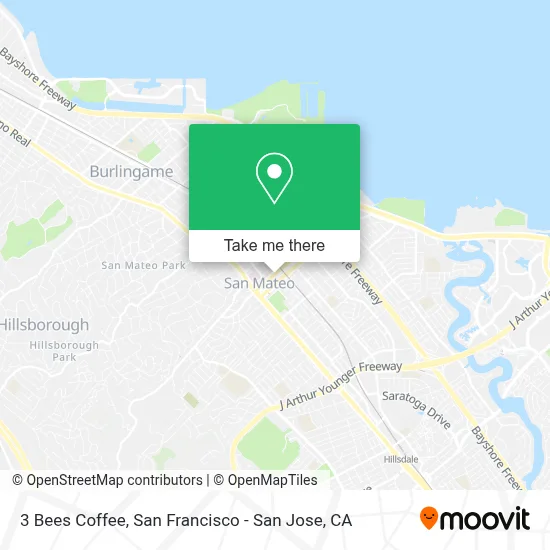 3 Bees Coffee map