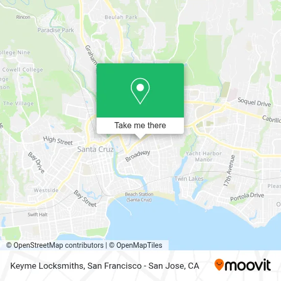 Keyme Locksmiths map
