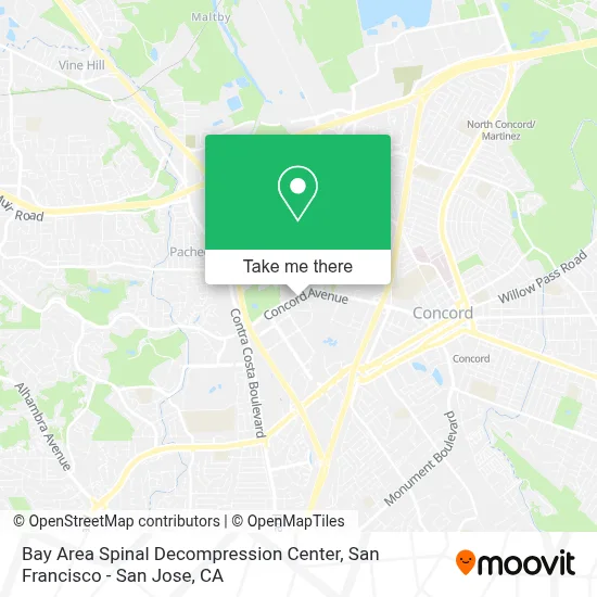 Bay Area Spinal Decompression Center map